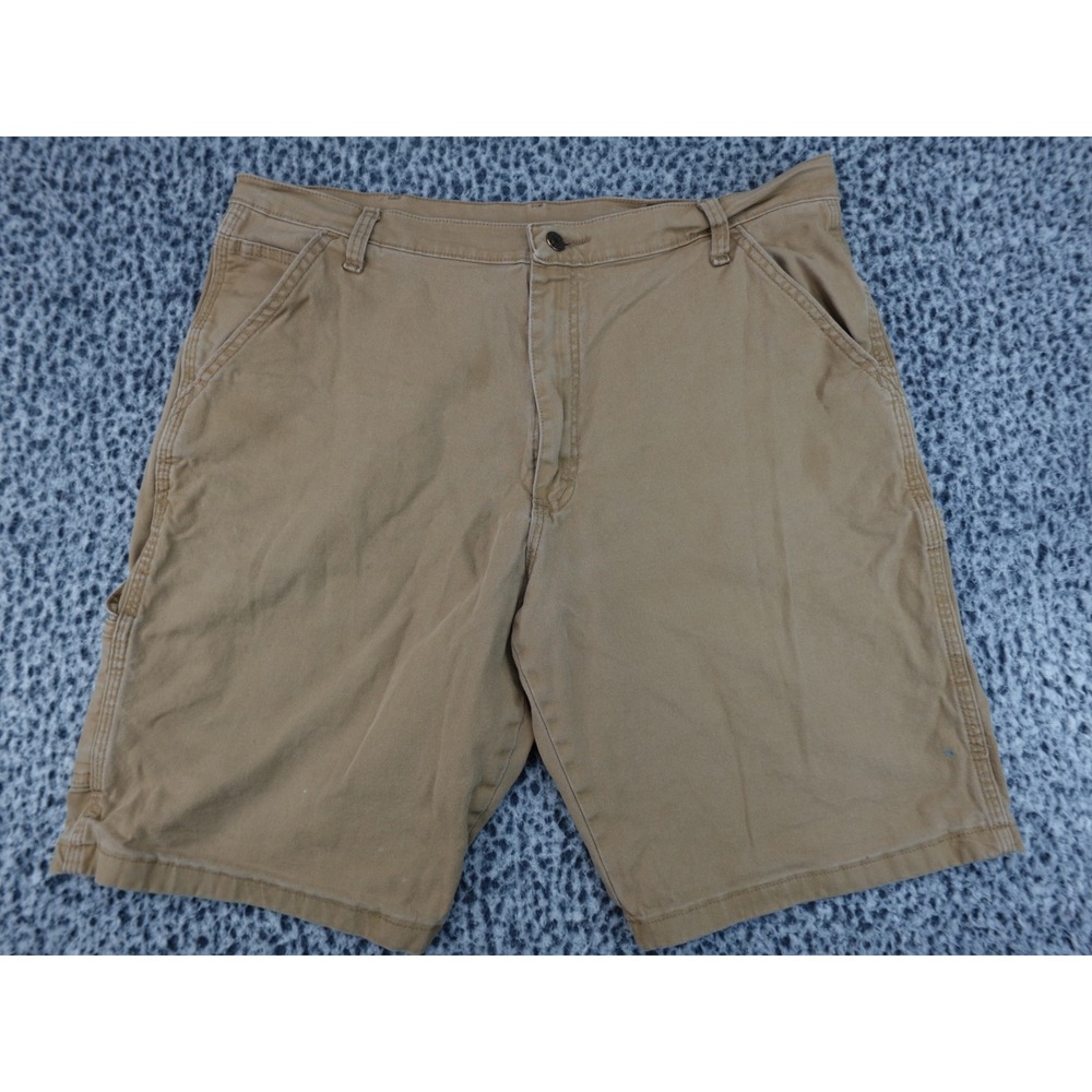 Wrangler Carpenter Shorts Mens 38 Tan Good Cotton Stretch‎ Utility 112367482
